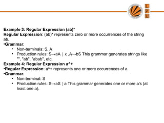 Regular Language Example Formal Languages and regular langugaes IN FLAG | PPT