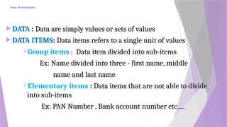 UNIT 3.pptx-Data Structures definition with examples | PPTX