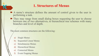 unit -System menus and navigation schemes | PPTX