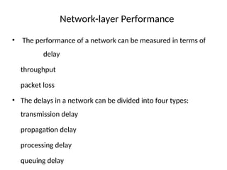 Network Layer Performance presentation layer in computer networks c | PPT