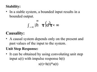 lINEAR TIME INVARIEANT SYSTEM , IMPULSE RESPONSE | PPTX