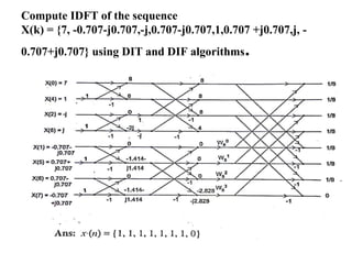 DISCRETE FOURIER TRANSFORM AND IDFT TRAN | PPT