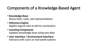 knowledge based agents artificial intellligence | PPTX