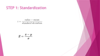 STEP 1: Standardization
 