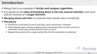 unit 3.pptx divide and conquer design and analysis | PPTX