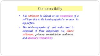 Secondary Compression Geotechnical Engineering notes unit three | PDF