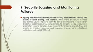 Open Web Application Security Project Top 10 | PPTX