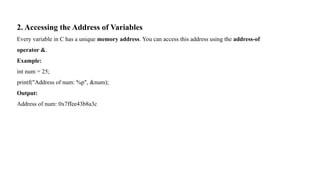 UNIT_3-Arrays and Functions Pointers, Structures and Unions | PPTX