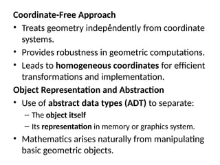 Geometric Objects and Transformationssss | PPTX