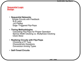 Comprehensive Guide to Sequential Logic Design and Flip-Flops in ...