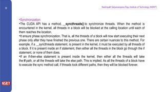 Advanced Synchronization Techniques in CUDA for High Performance ...