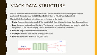 Stack Return 8 Unit_3 stack and queue ppt , full syllabus | PDF