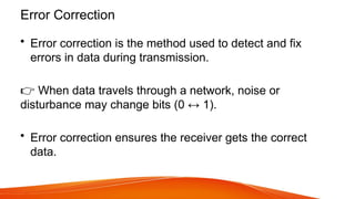 Comprehensive Guide to Error Detection, Correction, and Wireless LAN ...