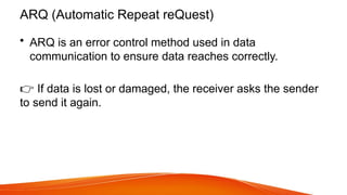 Comprehensive Guide to Error Detection, Correction, and Wireless LAN ...