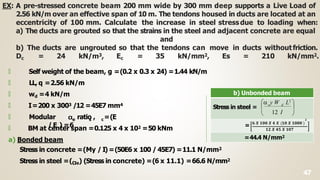 Analysis of Prestressed Concrete Members | PDF
