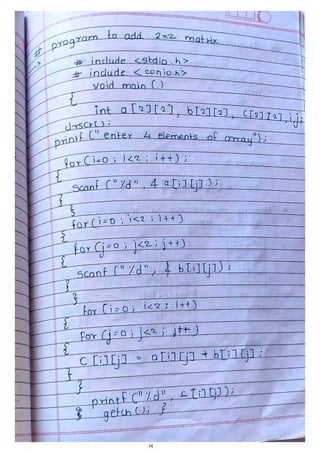 unit3-c Array and structure in c with example | PDF