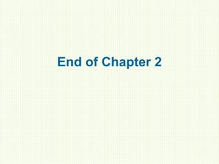End of Chapter 2
 