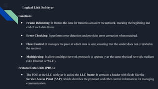 Unit 3 - Computer networks MAC Layer Logical Link | PPTX