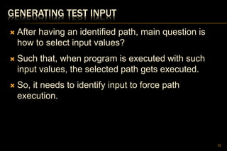 Unit 3 Control Flow Testing | PPTX