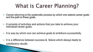  After you have made your career-related
decision(s) and identified your goals,
keep in mind that many of the folks who
a...