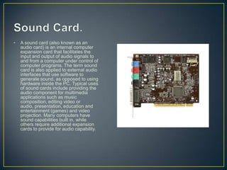 Unit 3- Internal components. | PPTX