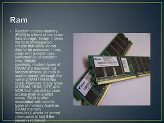 Unit 3- Internal components. | PPTX