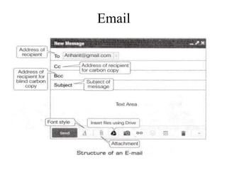 Email
An example of the structure of an
 