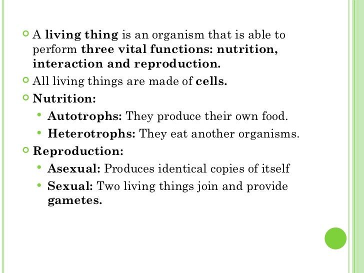 Unit 3 Living Things