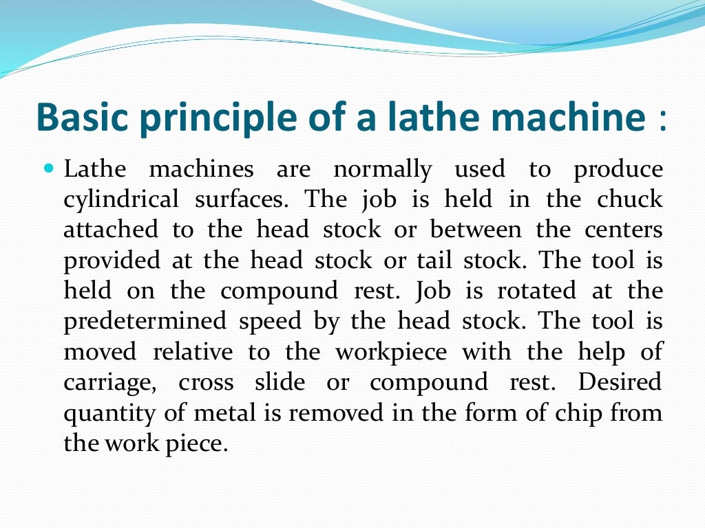 Unit 3 machining operations ppt