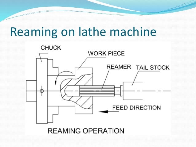 reaming operation on lathe machine