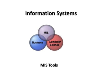 Information Systems




     MIS Tools
 