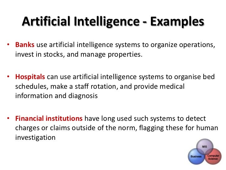 artificial intelligence examples