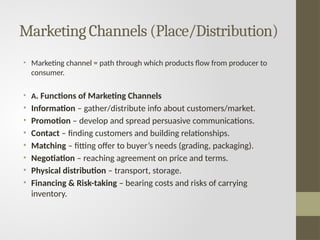 Unit 3-P4.pptx Product Pricing Promotion distribution strategies | PPTX