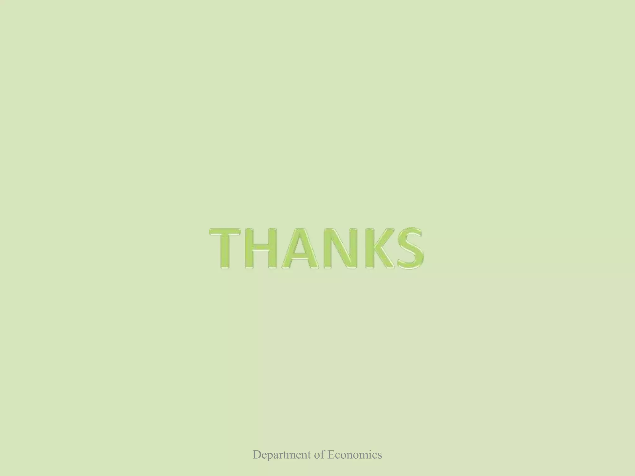 Department of Economics
 