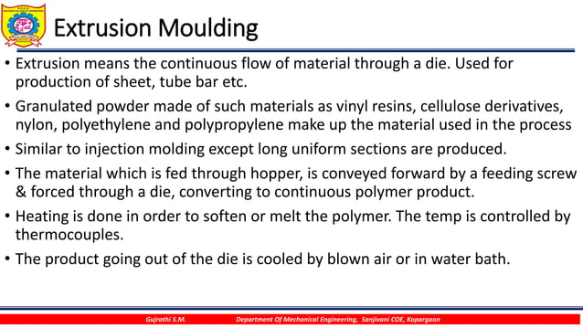 Unit 3 plastic moulding | PDF | Chemistry | Science