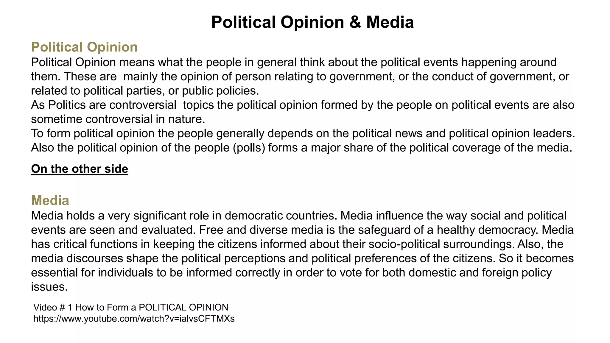 UNIT 3 Political Opinion.ppt