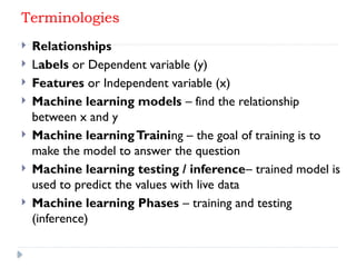Machine learning notes for arts and engg | PPTX