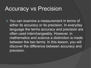 Unit 3 Precision Measurement | PPTX