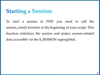 Unit 3 - for php application Sessions.pptx | Free Download