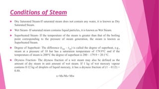 Steam and Steam Boiler