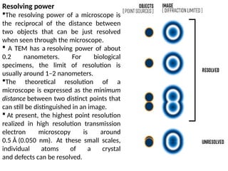 Transmission electron microscope in physics | PPTX