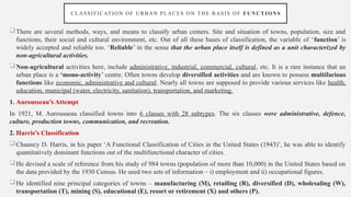 Comprehensive Analysis of Urban Settlement Hierarchies and ...