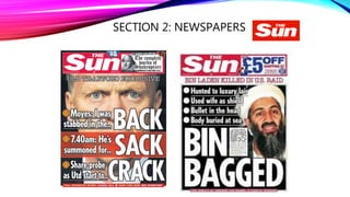 SECTION 2: NEWSPAPERS
 