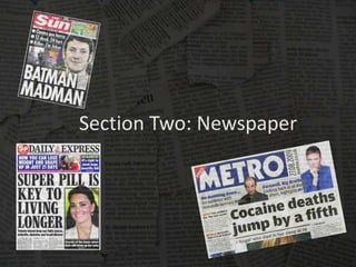 Section Two: Newspaper
 