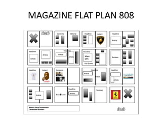 MAGAZINE FLAT PLAN 808
 