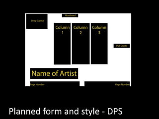 Planned form and style - DPS
 