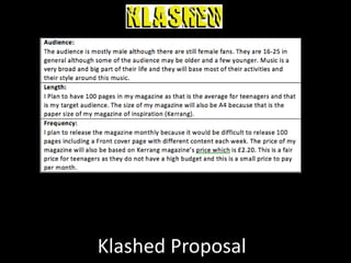 Klashed Proposal
 