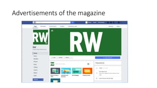 Advertisements of the magazine
 
