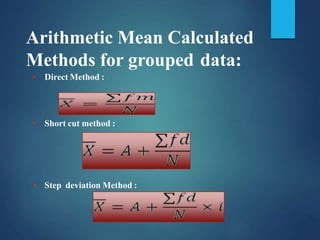 Step Deviation Method Formula Table Unit 3_1.pptx
