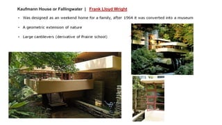 Kaufmann House or Fallingwater | Frank Lloyd Wright
 